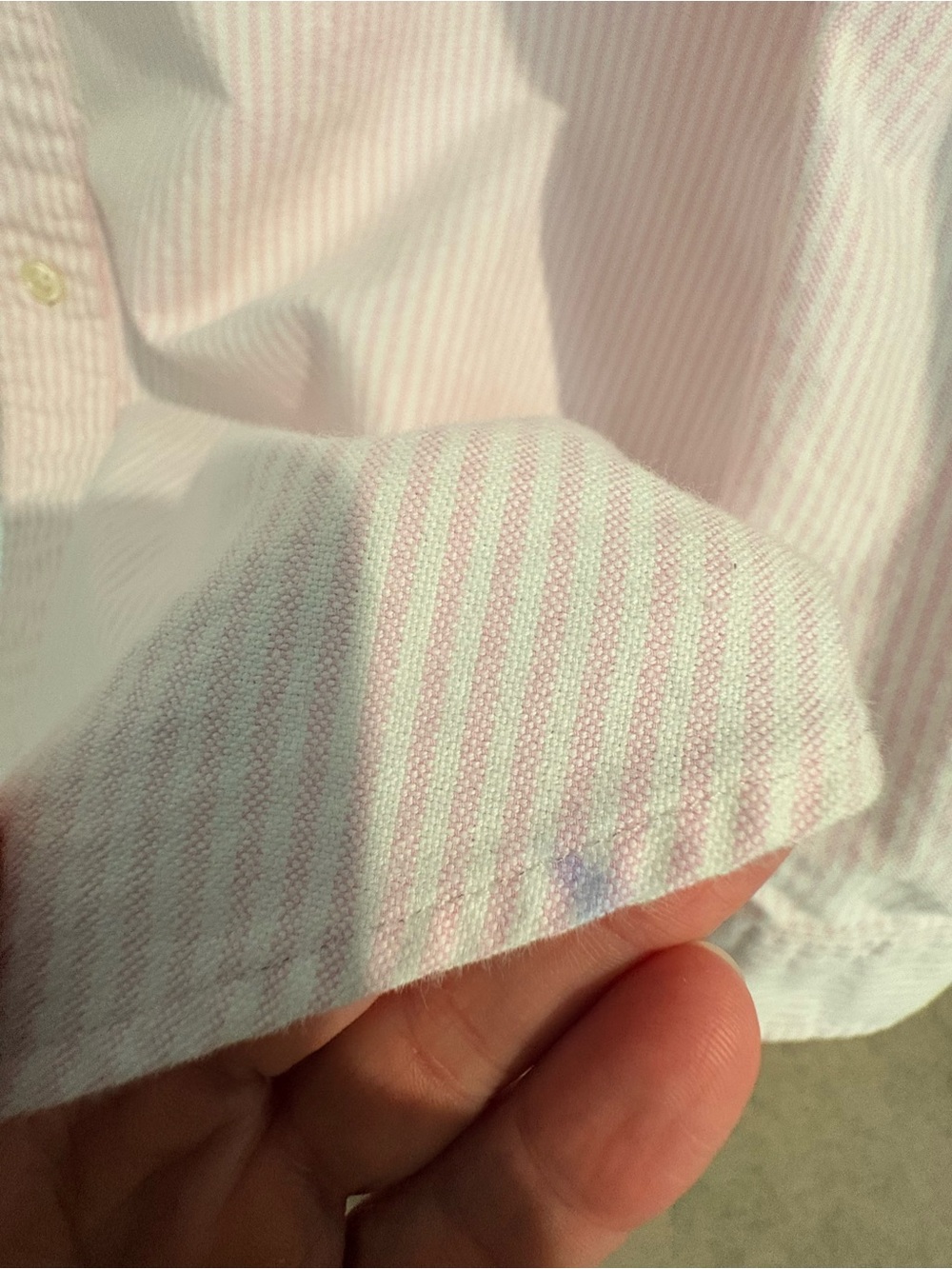 Ralph Lauren Light Pink Striped Oxford Button-Down Shirt - Men - Picture 5 of 5